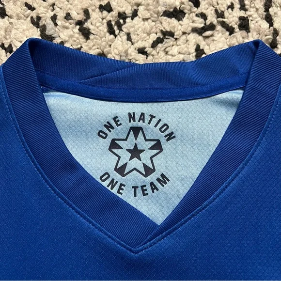 Nike Dri Fit Soccer Jersey USMNT USA 2024/25 Away Blue FJ4277-417 Men’s Small - Picture 9 of 16